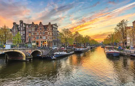 Alexsar Art Tuindoek amsterdam 140x90cm - afbeelding 1