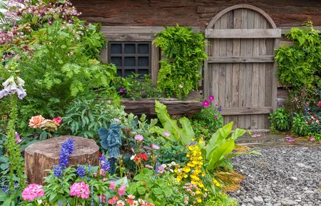 Alexsar Art Tuindoek bloemenschuur 140x90cm - afbeelding 1