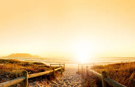 Alexsar Art Tuindoek geel strand 140x90cm - afbeelding 1