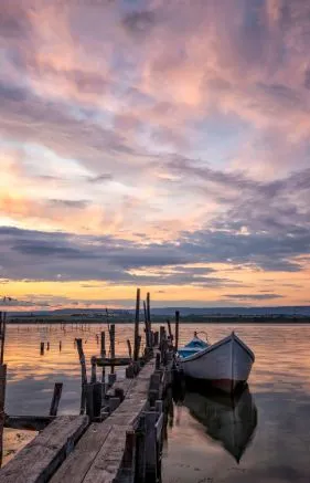 Alexsar Art Tuindoek haventje 90x140cm - afbeelding 1