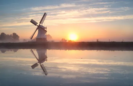 Alexsar Art Tuindoek molen 140x90cm - afbeelding 1