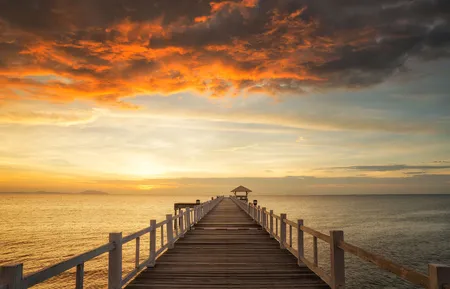 Alexsar Art Tuindoek steiger 140x90cm - afbeelding 1