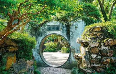 Alexsar Art Tuindoek stone gate 140x90cm - afbeelding 1