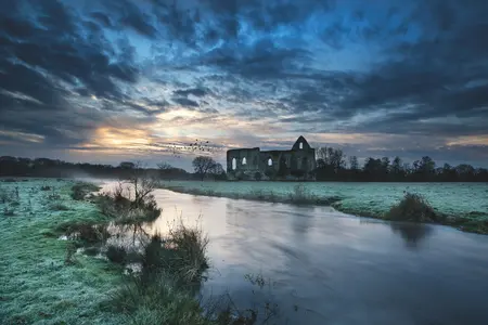 Alexsar Art Tuinschilderij blauwe lucht 70x50cm - afbeelding 1