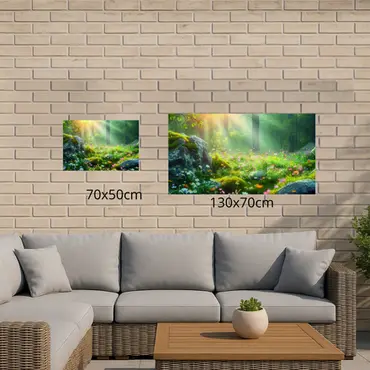 Alexsar Art Tuinschilderij bloemen zon 70x50cm - afbeelding 2