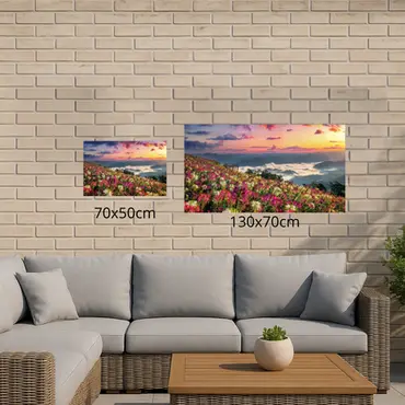 Alexsar Art Tuinschilderij bloemenweide 70x50cm - afbeelding 2