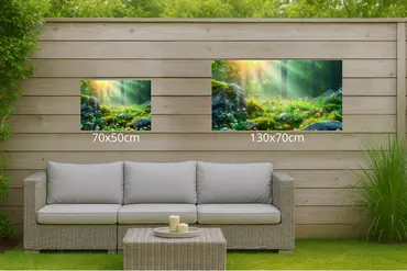 Alexsar Art Tuinschilderij bloemn zon 130x70cm - afbeelding 2