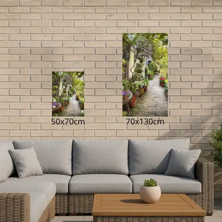 Alexsar Art Tuinschilderij bloempot pad 70x50cm - afbeelding 2