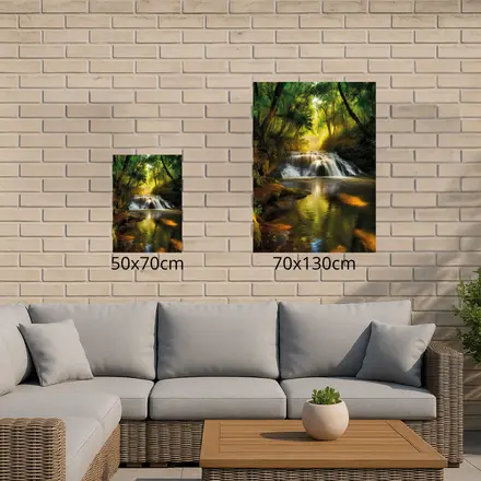 Alexsar Art Tuinschilderij bos rivier 50x70cm - afbeelding 2