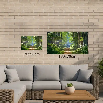 Alexsar Art Tuinschilderij bospad 70x50cm - afbeelding 3