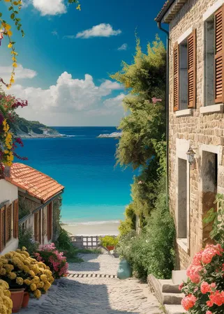 Alexsar Art Tuinschilderij coastal 130x70cm - afbeelding 1