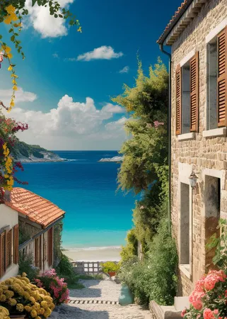 Alexsar Art Tuinschilderij coastal 70x50cm - afbeelding 1