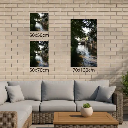 Alexsar Art Tuinschilderij de Binnen Dieze 50x50cm - afbeelding 3