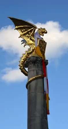 Alexsar Art Tuinschilderij de Draak/Sjaal 130x70cm - afbeelding 1