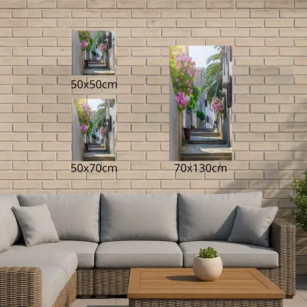 Alexsar Art Tuinschilderij dorp trede 50x50cm - afbeelding 3