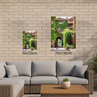 Alexsar Art Tuinschilderij groen pleintje 70x50cm - afbeelding 3