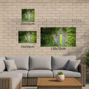 Alexsar Art Tuinschilderij houten deur 50x50cm - afbeelding 3