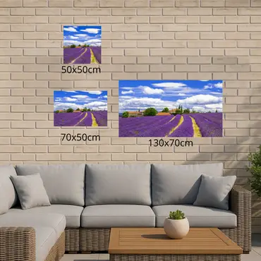 Alexsar Art Tuinschilderij lavendelvelden 50x50cm - afbeelding 3