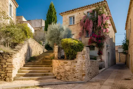 Alexsar Art Tuinschilderij mditrs huis 70x50cm - afbeelding 1