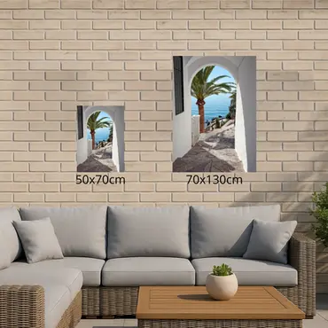 Alexsar Art Tuinschilderij palm boog 70x50cm - afbeelding 3