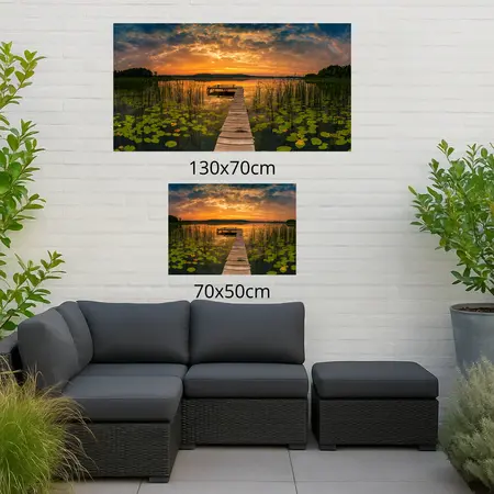 Alexsar Art Tuinschilderij panorama 70x50cm - afbeelding 2