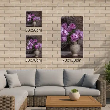 Alexsar Art Tuinschilderij pioenrozen 50x50cm - afbeelding 3