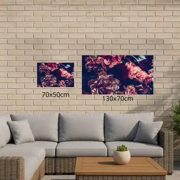 Alexsar Art Tuinschilderij rode bloemen 70x50cm - afbeelding 3