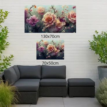 Alexsar Art Tuinschilderij rose floral 70x50cm - afbeelding 2