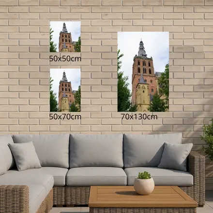 Alexsar Art Tuinschilderij sint jans toren 50x50cm - afbeelding 3