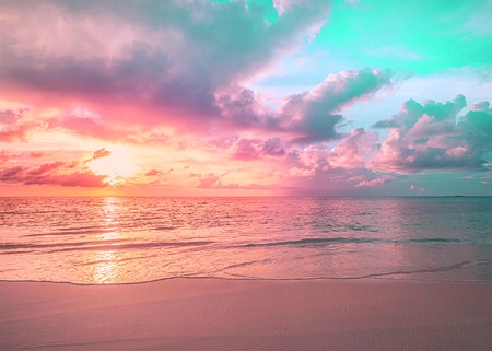 Alexsar Art Tuinschilderij strand tropical 70x50cm - afbeelding 1