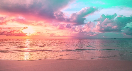 Alexsar Art Tuinschilderij strand tropical 130x70cm - afbeelding 1