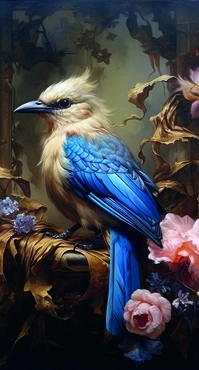 Alexsar Art Tuinschilderij White bird 130x70cm - afbeelding 1