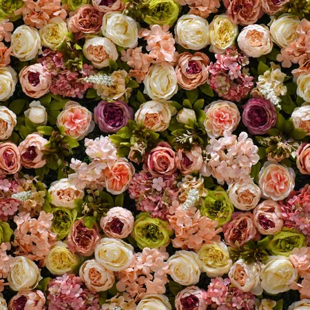 Alexsar Art Tuinschilderij witte en roze rozen 50x50cm