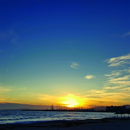 Alexsar Art Tuinschilderij yellow horizon 50x50cm - afbeelding 1