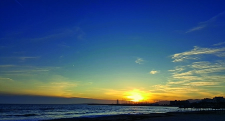 Alexsar Art Tuinschilderij yellow horizon 130x70cm