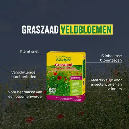 AZstyle Graszaad met inheemse veldbloemen 500g - afbeelding 4