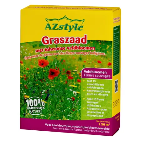 AZstyle Graszaad met inheemse veldbloemen 500g - afbeelding 1