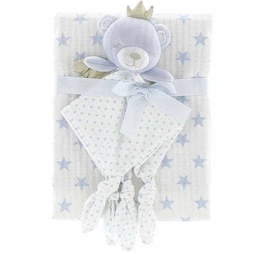B+c cloth baby beer l100b75cm blauw