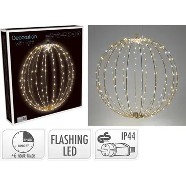 BAL 50CM 320LED FLASHING TAUPE