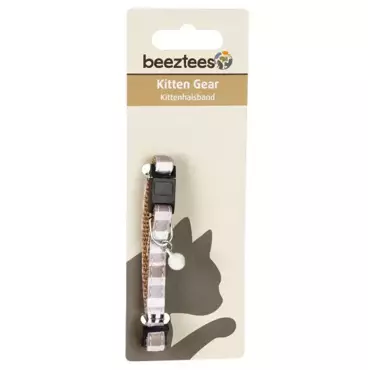 Beeztees Kittenbandje Joy Beige 14-23cm 8mm
