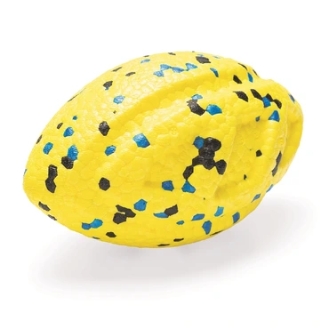 Beeztees Rugbybal algo foam geel 13cm