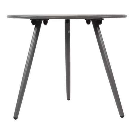 Bijzet Tuintafel Rond Ø45cm - Blueberry Grijs zijaanzicht
