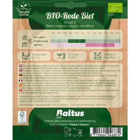 Bio rode biet rode kogel 2 sturoman 10m - afbeelding 2