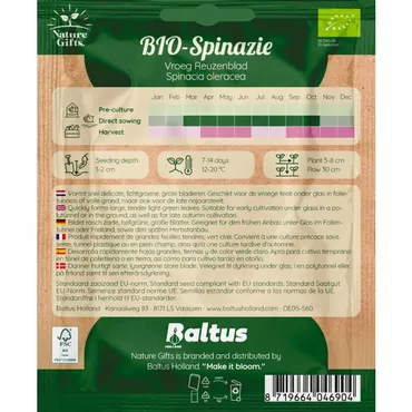 Bio spinazie per 12m - afbeelding 2