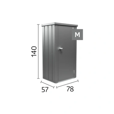 Biohort terraskast Julia M donkergrijs metallic - afbeelding 6