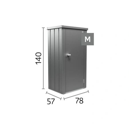 Biohort terraskast Julia M zilver metallic formaat