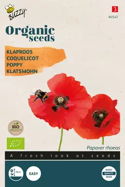 Biologische Papaver, Klaproos Rood