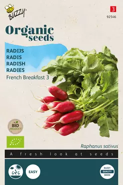 Biologische Radijs French Breakfast 3
