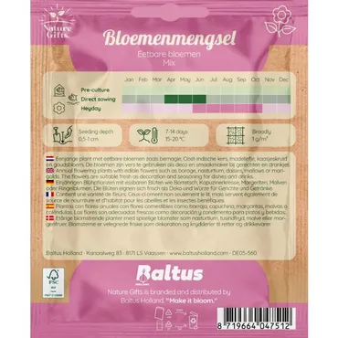 Bloemenmengsel eetbare bloemen per 3m2 - afbeelding 2