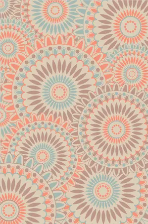 Blommie's lifestyle Buitenkleed 180x120cm B pastel zalm